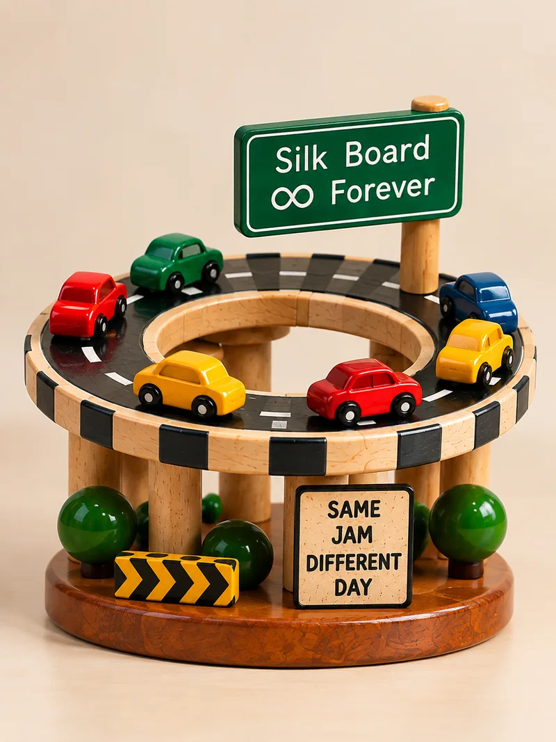 Silk Board Forever. The sign says it all